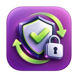 Guardian website security monitoring software on a laptop beside cloud backup and server rack